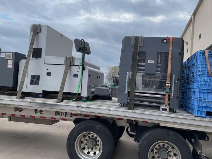 Truck machine loading